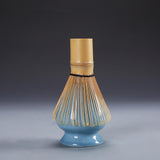 Maxbell Japanese Matcha Set Japanese Tea Utensils Traditional Gifts Matcha Whisk Set black