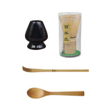 Maxbell Japanese Matcha Set Japanese Tea Utensils Traditional Gifts Matcha Whisk Set black