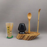 Maxbell Japanese Matcha Set Japanese Tea Utensils Traditional Gifts Matcha Whisk Set black