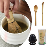 Maxbell Japanese Matcha Set Japanese Tea Utensils Traditional Gifts Matcha Whisk Set black