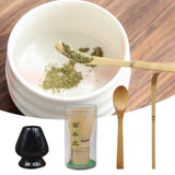 Maxbell Japanese Matcha Set Japanese Tea Utensils Traditional Gifts Matcha Whisk Set black