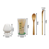 Maxbell Japanese Matcha Set Japanese Tea Utensils Traditional Gifts Matcha Whisk Set black