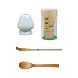 Maxbell Japanese Matcha Set Japanese Tea Utensils Traditional Gifts Matcha Whisk Set cyan