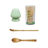 Maxbell Japanese Matcha Set Japanese Tea Utensils Traditional Gifts Matcha Whisk Set green