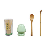 Maxbell Japanese Matcha Set Japanese Tea Utensils Traditional Gifts Matcha Whisk Set green