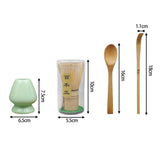 Maxbell Japanese Matcha Set Japanese Tea Utensils Traditional Gifts Matcha Whisk Set green