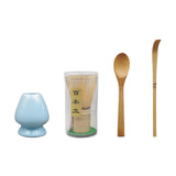 Maxbell Japanese Matcha Set Japanese Tea Utensils Traditional Gifts Matcha Whisk Set blue