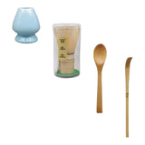Maxbell Japanese Matcha Set Japanese Tea Utensils Traditional Gifts Matcha Whisk Set blue