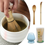 Maxbell Japanese Matcha Set Japanese Tea Utensils Traditional Gifts Matcha Whisk Set blue
