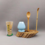 Maxbell Japanese Matcha Set Japanese Tea Utensils Traditional Gifts Matcha Whisk Set blue