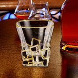 Maxbell Bar Whisky Glass Clear Mug Whisky Tumbler for Bourbon Cocktails Wine Tasting 280ML A