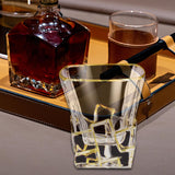 Maxbell Bar Whisky Glass Clear Mug Whisky Tumbler for Bourbon Cocktails Wine Tasting 280ML A