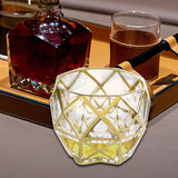 Maxbell Bar Whisky Glass Clear Mug Whisky Tumbler for Bourbon Cocktails Wine Tasting 280ML B