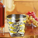 Maxbell Bar Whisky Glass Clear Mug Whisky Tumbler for Bourbon Cocktails Wine Tasting 280ML C