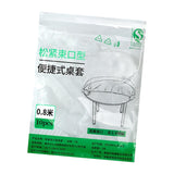 Maxbell 10x Disposable Tablecloth Nonslip Elastic Table Cover for Holiday Home Party Diameter 0.8m