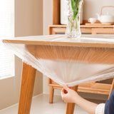 Maxbell 10x Disposable Tablecloth Nonslip Elastic Table Cover for Holiday Home Party Diameter 1.6m