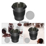 Maxbell Dosing Cup Reusable Coffee Barista Powder Picker Cup for Cafe Restaurant Bar with 51mm meshfilter