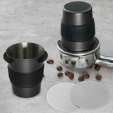 Maxbell Dosing Cup Reusable Coffee Barista Powder Picker Cup for Cafe Restaurant Bar with 53mm meshfilter