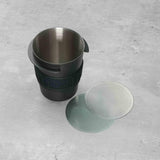 Maxbell Dosing Cup Reusable Coffee Barista Powder Picker Cup for Cafe Restaurant Bar with 53mm meshfilter