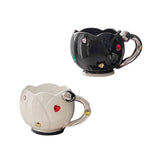 Maxbell Ceramic Tulip Cup Novelty Thickened Coffee Cups for Birthday Gift Juice Home white