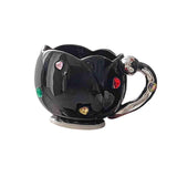 Maxbell Ceramic Tulip Cup Novelty Thickened Coffee Cups for Birthday Gift Juice Home black