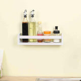 Maxbell Wooden Spice Rack Space Saving Hanging Multi Purpose for Bedroom Cabinet Decor White