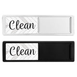 Maxbell Dishwasher Clean Dirty Sign Cute Cleaning Indicator for Kitchen Organization Silver