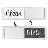 Maxbell Dishwasher Clean Dirty Sign Cute Cleaning Indicator for Kitchen Organization Silver