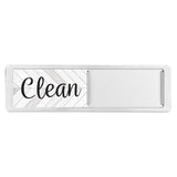 Maxbell Dishwasher Clean Dirty Sign Cute Cleaning Indicator for Kitchen Organization Silver