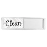 Maxbell Dishwasher Clean Dirty Sign Cute Cleaning Indicator for Kitchen Organization Silver