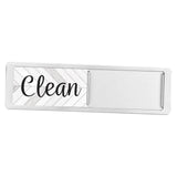 Maxbell Dishwasher Clean Dirty Sign Cute Cleaning Indicator for Kitchen Organization Silver