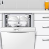 Maxbell Dishwasher Clean Dirty Sign Cute Cleaning Indicator for Kitchen Organization Silver