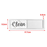 Maxbell Dishwasher Clean Dirty Sign Cute Cleaning Indicator for Kitchen Organization Silver