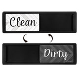Maxbell Dishwasher Clean Dirty Sign Cute Cleaning Indicator for Kitchen Organization Black