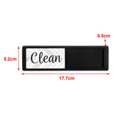 Maxbell Dishwasher Clean Dirty Sign Cute Cleaning Indicator for Kitchen Organization Black