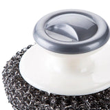 Maxbell Cast Iron Cleaner Kitchen Cleaning Brush for Pots Cookware Cast Iron Skillet Grey