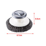 Maxbell Cast Iron Cleaner Kitchen Cleaning Brush for Pots Cookware Cast Iron Skillet Grey