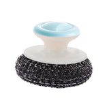 Maxbell Cast Iron Cleaner Kitchen Cleaning Brush for Pots Cookware Cast Iron Skillet Blue