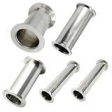 Maxbell Sanitary Spool Tube Straight Pipe Joint Seamless Ferrule Flange Pipe Fitting 19mm