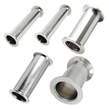 Maxbell Sanitary Spool Tube Straight Pipe Joint Seamless Ferrule Flange Pipe Fitting 19mm