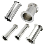 Maxbell Sanitary Spool Tube Straight Pipe Joint Seamless Ferrule Flange Pipe Fitting 19mm