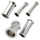 Maxbell Sanitary Spool Tube Straight Pipe Joint Seamless Ferrule Flange Pipe Fitting 19mm