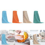 Maxbell Tear Away Towels Dish Towel Microfiber Towels Roll for Dishes Kitchen Window Blue