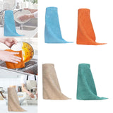 Maxbell Tear Away Towels Dish Towel Microfiber Towels Roll for Dishes Kitchen Window Blue