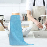 Maxbell Tear Away Towels Dish Towel Microfiber Towels Roll for Dishes Kitchen Window Blue