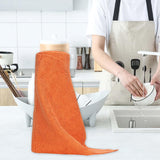 Maxbell Tear Away Towels Dish Towel Microfiber Towels Roll for Dishes Kitchen Window Orange
