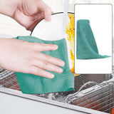 Maxbell Tear Away Towels Dish Towel Microfiber Towels Roll for Dishes Kitchen Window Dark Green