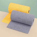 Maxbell Reusable Washable Rag Reusable Microfiber Towels Roll for Dorm Pan Tableware Yellow