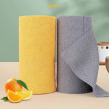 Maxbell Reusable Washable Rag Reusable Microfiber Towels Roll for Dorm Pan Tableware Yellow