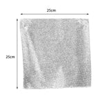 Maxbell Reusable Washable Rag Reusable Microfiber Towels Roll for Dorm Pan Tableware Gray